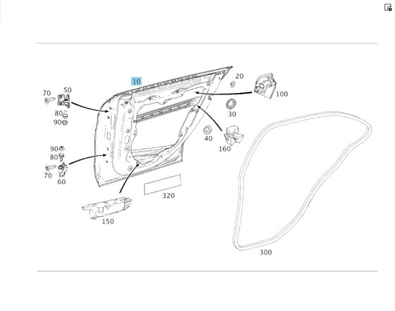 Mercedes-Benz  A1177300205 Двері задні права CLA Shooting Brake X117 CLA C117 Одеса