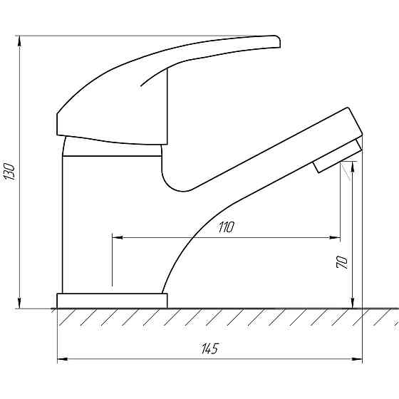 Змішувач для умивальника Globus Lux Caprice GLCA-0101 Тернопіль