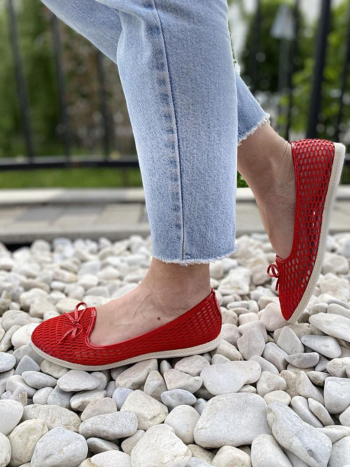 No brend Балетки жіночі ABC-7 червоні (літо, сітка) (1275) 37р.38р.39р.40р. Коломыя - изображение 5