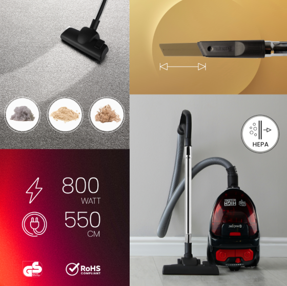 Пилосос безмішковий MalTec TURBO CYCLONE 4200Wt 12in1 (Польща) Київ