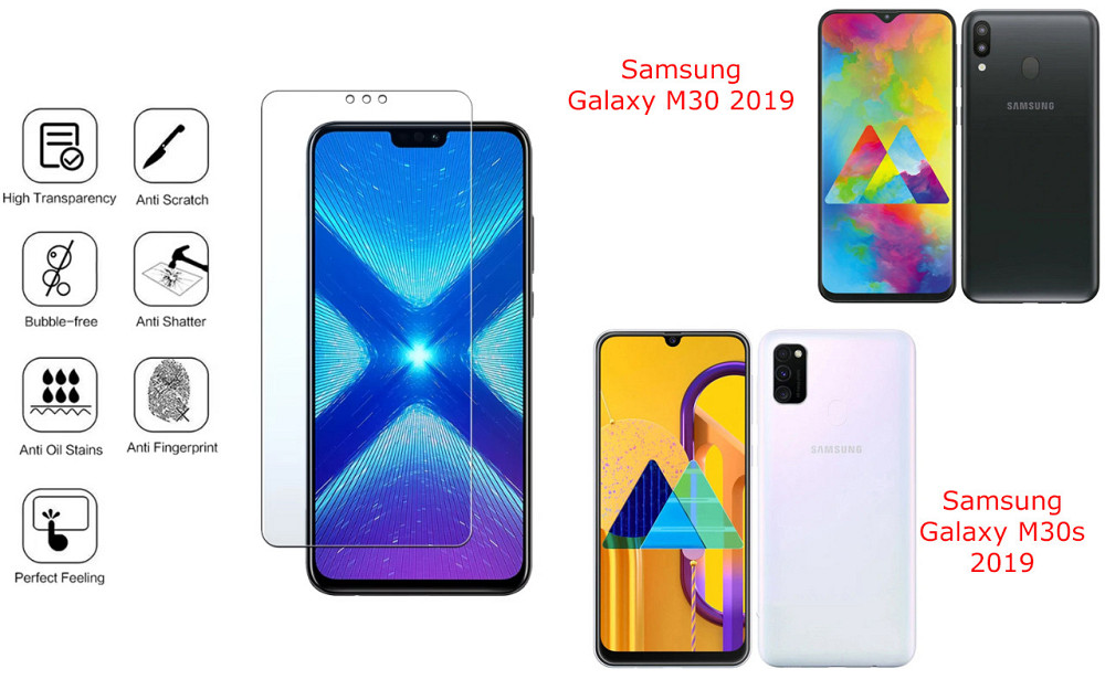Защитное стекло NeoGlass для Samsung Galaxy M30 2019, Galaxy M30s 2019 – ультрапрозрачное и устойчивое Киев - изображение 4
