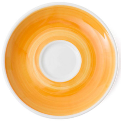 Блюдце Ancap серія Verona Millecolori 12 см Yellow для серій "Verona/Torino/Roma Millecolori Hand Painted" (34406) Вінниця - фото 1