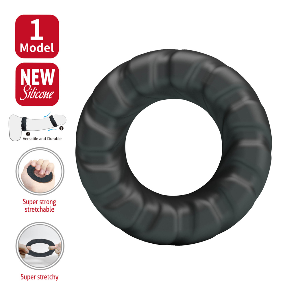 Ерекційне кільце Crazy Bull №1 - JERIKO super soft silicone, BI-210359 Sex Aura Київ - фото 2