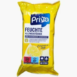 Вологі серветки Priva Citron 80 шт. Київ