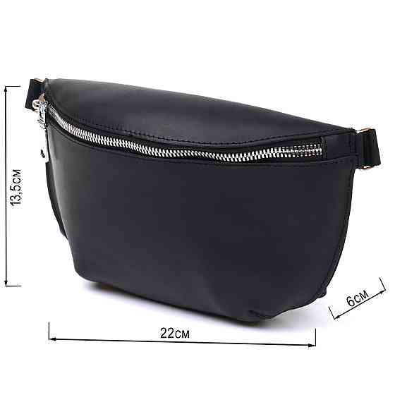 Стильна вінтажна жіноча бананка Shvigel 16394 Чорний Київ