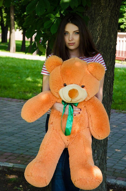 М'яка  іграшка подарунок на 8 березня плюшевий ведмедик Рафаель 100 см Карамельний Тернопіль - фото 1