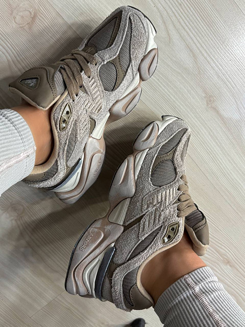 Кроссовки женские и мужские NB 9060-3 замша с сеткой потертые унисекс бежевые, 40, 25 см Киев - изображение 16