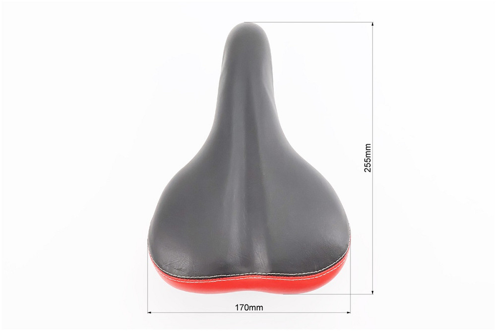 Сидіння MTB 255x170мм, чорно-червоне AFT-47 Київ - фото 3