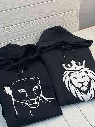 Парні худі для нього та неї - "Лев та Левиця". M, XL Чернівці