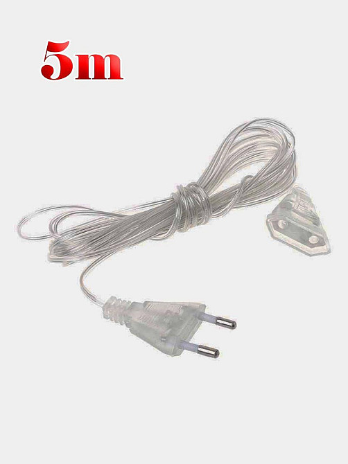 Подовжувач для гірлянд 5м Прозорий Київ - фото 7