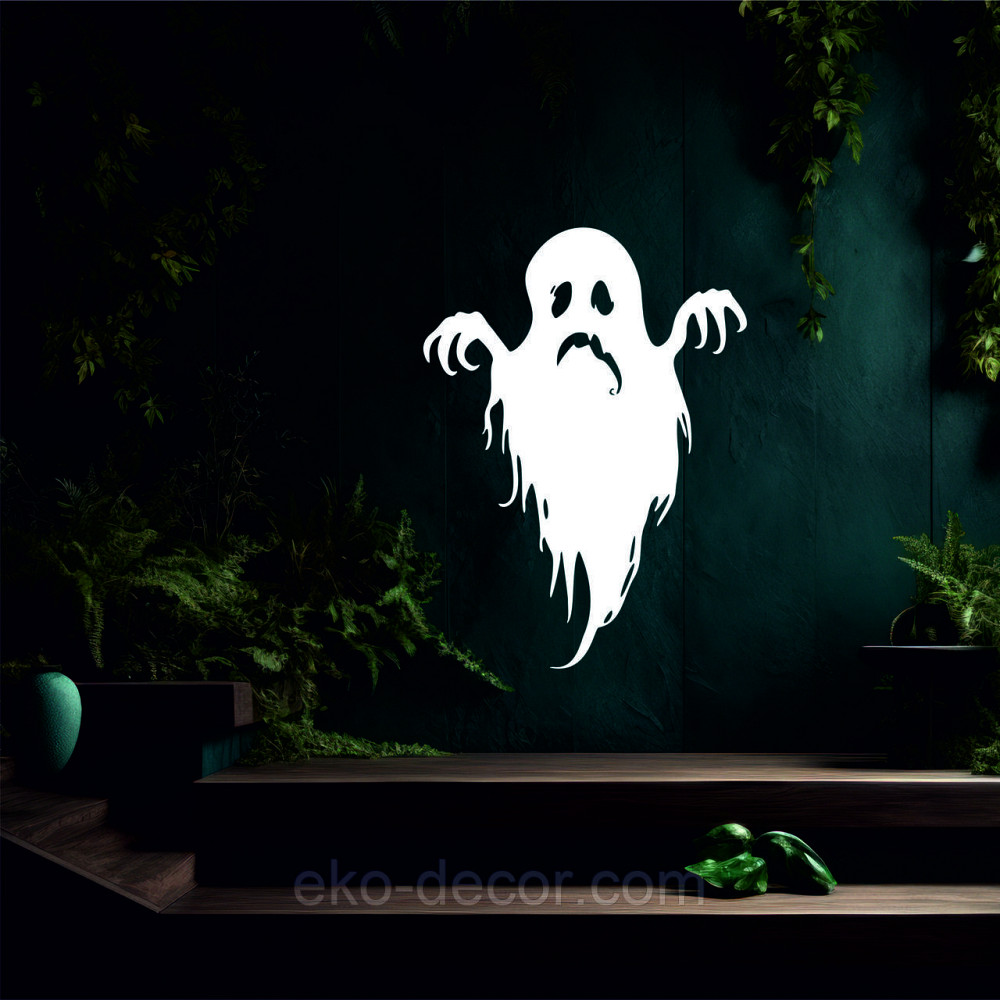 Декоративне настінне Панно «Привид», Декор на стіну 110*80 см, Білий Київ - фото 8