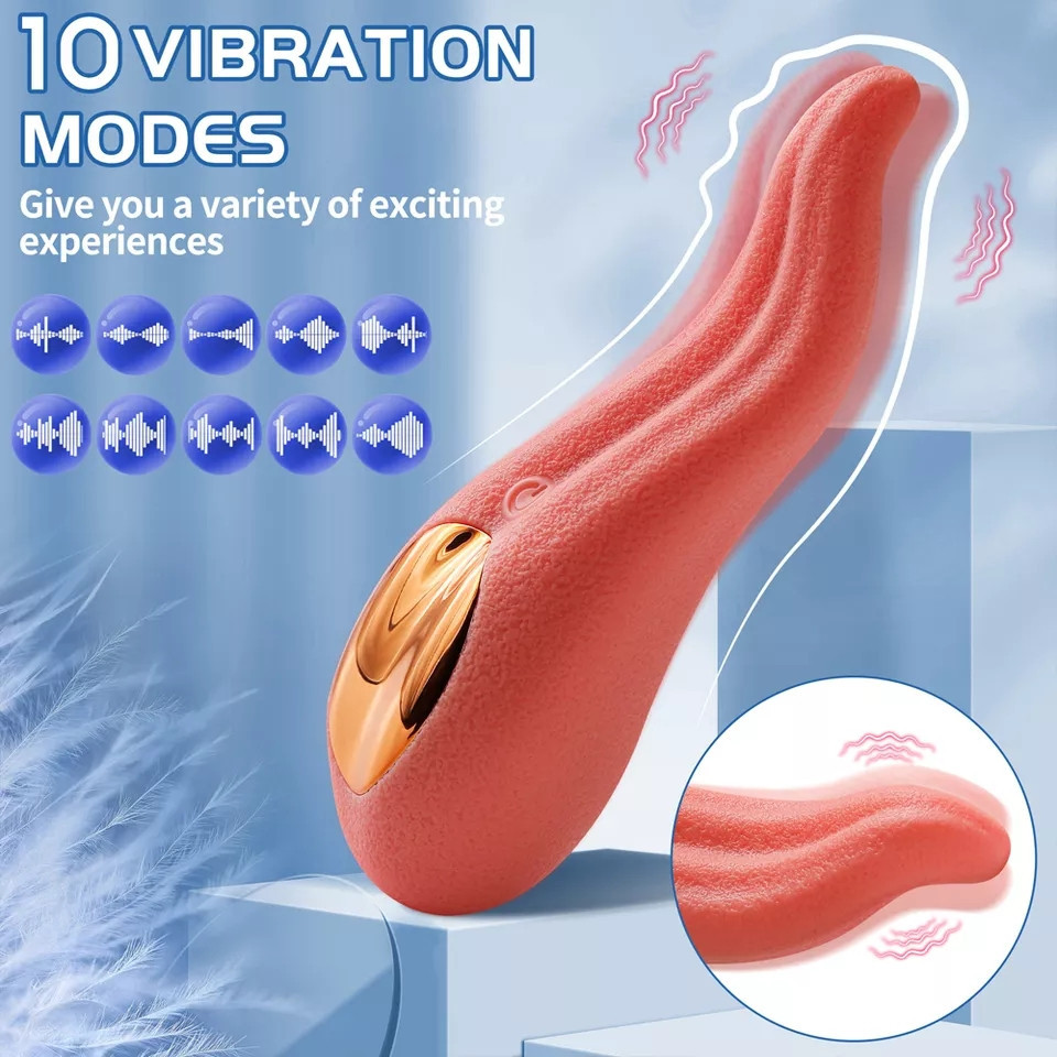 Вібратор жіночий язик, довжина 15см,10 режимів Київ - фото 3