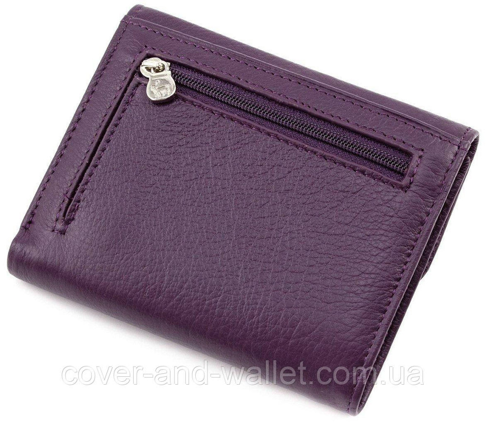 Маленький фіолетовий гаманець для жінок із натуральної шкіри Marco Coverna MC-2047 Київ - фото 5