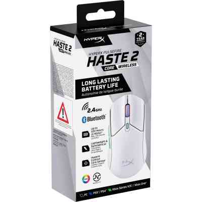 Мышка HyperX Pulsefire Haste 2 Core Wireless White (8R2E7AA) Винница