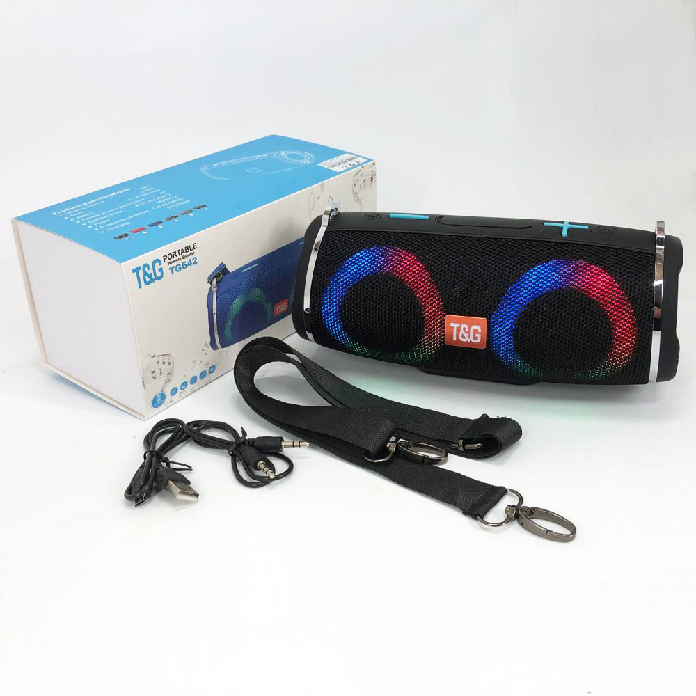Колонка на акумуляторі зі світломузикою TG642, Якісна Bluetooth колонка Акумуляторна переносна CS-66 Львів - фото 10