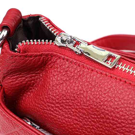 Женская кожаная сумка с двумя удобными ремешками Vintage 22927 Красный Киев