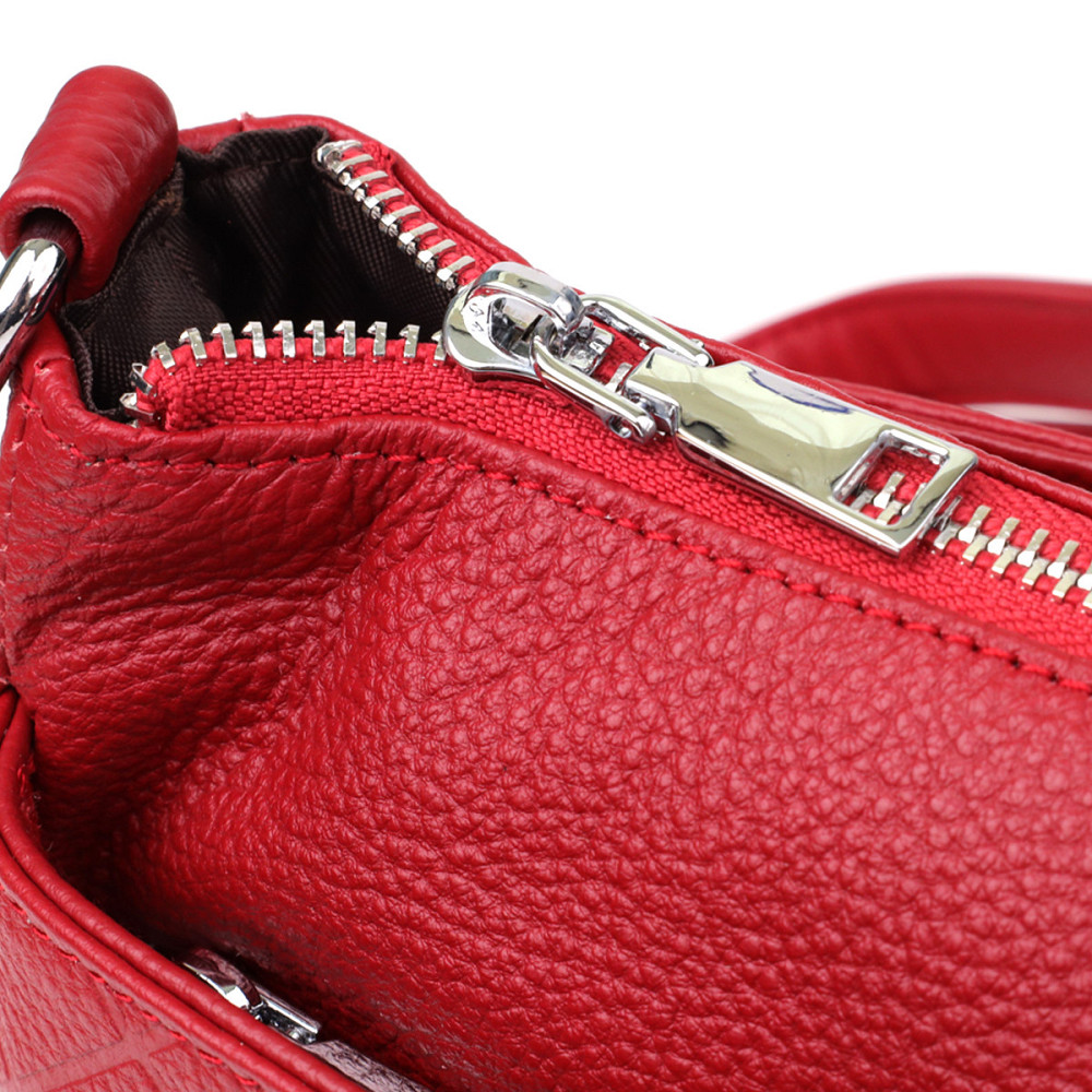 Женская кожаная сумка с двумя удобными ремешками Vintage 22927 Красный Киев - изображение 5