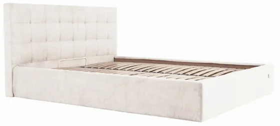 Кровать Chester New Comfort 140 х 200 см Мисти Milk С подъемным механизмом и нишей для белья Бежевый Киев
