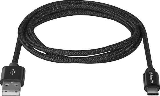 Кабель USB 2.0 AM-Type-C M, 1.0 м, чорний, 09-03T PRO Defender Вінниця