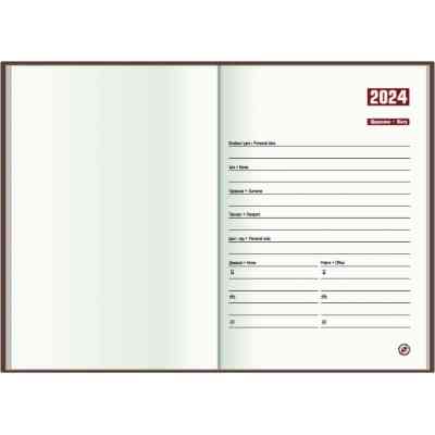 Тижневик Economix датований 2024 Spectrum, червоний А5 (E21849) Вінниця