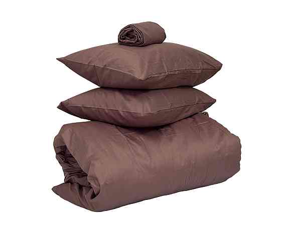 Ecotton Комплект наволочок Ecotton 50х70 см із сатину 2 шт (арт. 16-1412 Stucco) коричневий Коломия