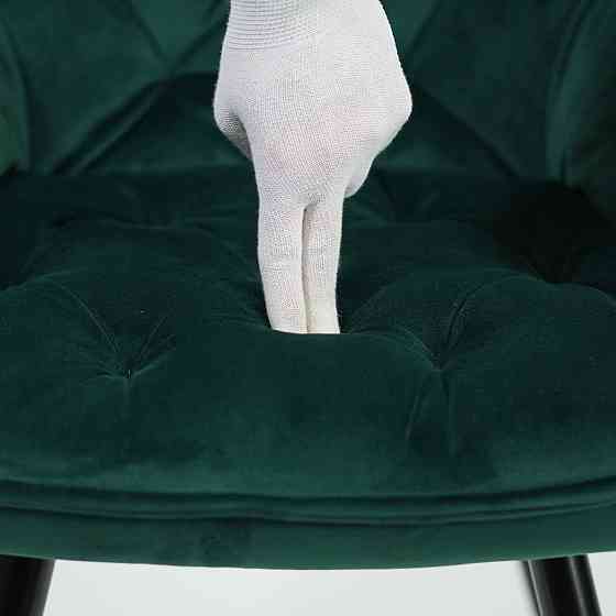 Стілець CHERRY VELVET чорний каркас/зелений BL.78 Київ