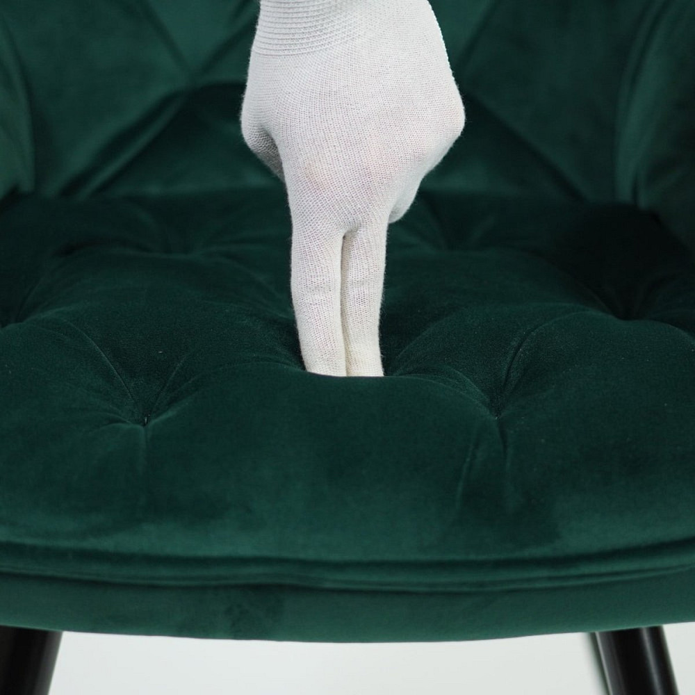 Стілець CHERRY VELVET чорний каркас/зелений BL.78 Київ - фото 5