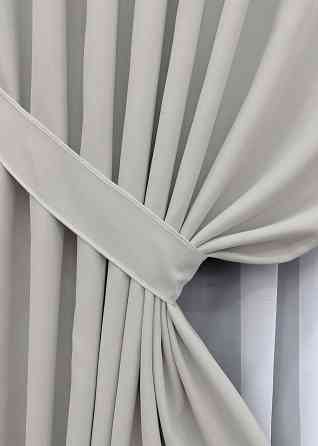 Комплект штор VR-Textil Блекаут двосторонній Scandi № 1903ш Димчасто-білий 100х270 см 2 шт (31-994) Київ