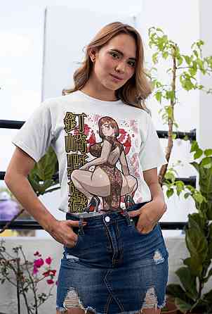 Футболка для хлопчика з аніме принтом Магічна битва оверсайз (зріст від 165 до 180) Чорний AnimeJ0509m Дніпро