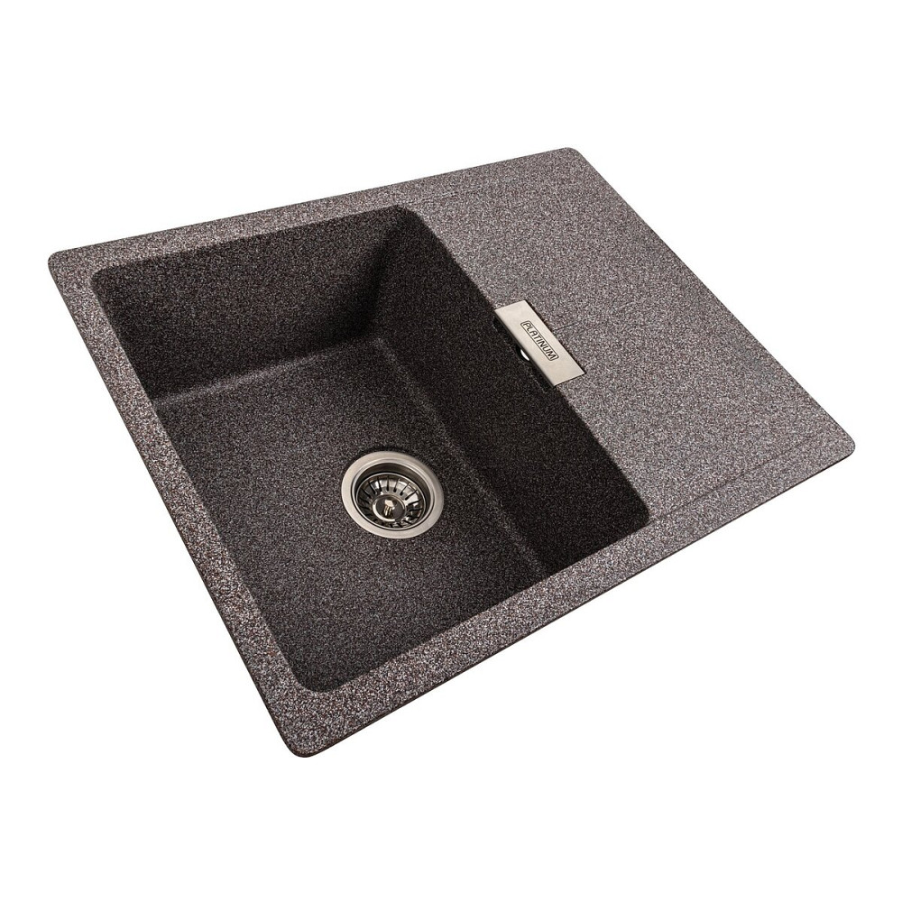 Гранітна мийка для кухні Platinum 6250 ZIRKONE матовий Мікс Коломия - фото 3