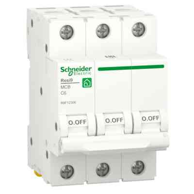 Автоматический выключатель Schneider Electric RESI9 6kA 3P 6A C (R9F12306) Винница