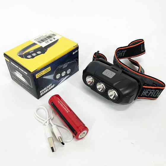 Фонарик светодиодный на голову, Тактический фонарь с красным светом на каску Налобный фонарь голову MQ-31 Львов