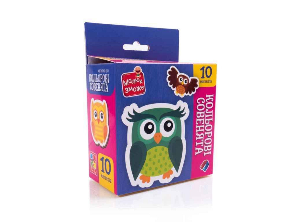Игра развивающая Цветные совенята набор магнитов VT3106-38 ТМ VLADI TOYS Киев - изображение 1