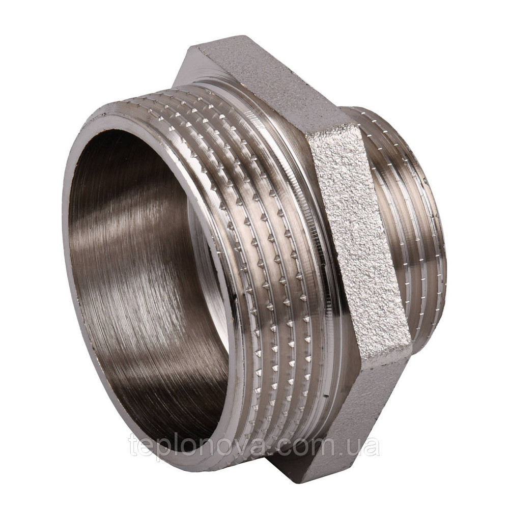 Ніпель редукційний 1 1/2"х1 НН нікельований NN752S OPTIMUM Чернівці - фото 2