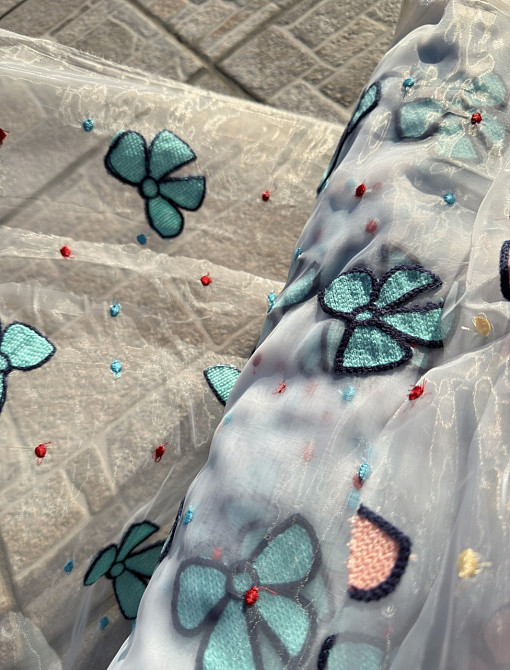 Ткань опт / органза вышитая - от 5 м Киев - изображение 4