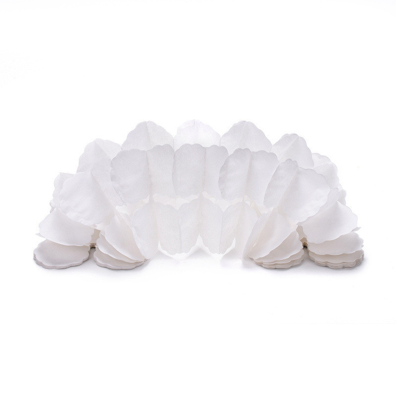 Гирлянда растяжка бумажная 3 м 16 на 11 см белый Киев - изображение 1