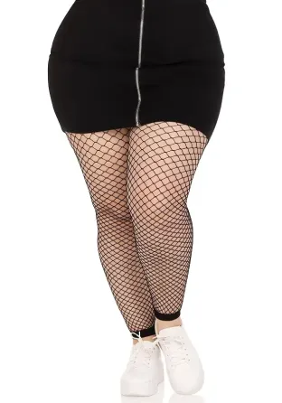 Панчохи Leg Avenue Industrial Net footless tights Black 1X/2X Львов