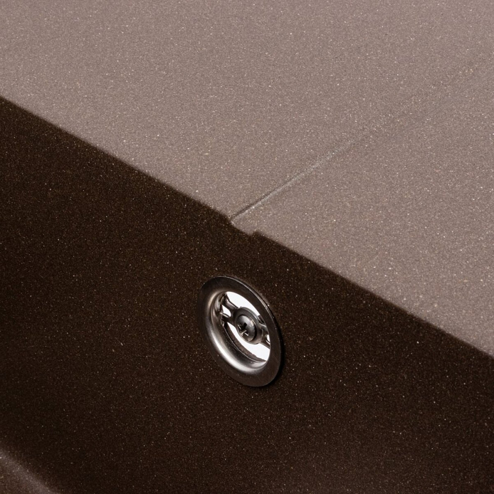 VALESO Гранітна мийка VALESO CRIPTA 6550 матова темна скеля Коломыя - изображение 7