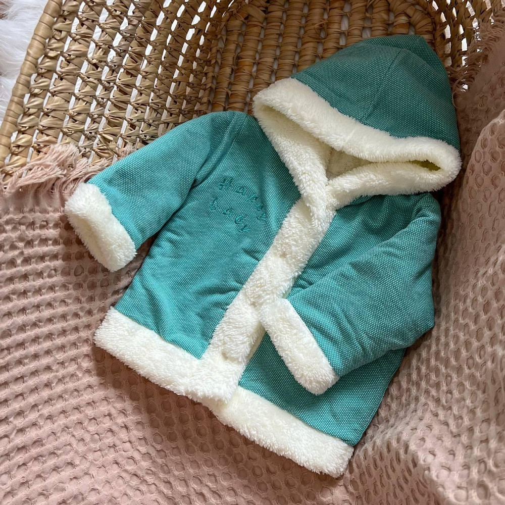 Дитяча кофта "Happy baby" з вишивкою футер, махра зріст 74 см (6 – 9 місяців) Betis Ментол Кривий Ріг - фото 1