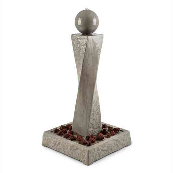 Фонтан Trafalgar Garden 1,5 м светодиодный стекловолоконный цемент, включая 4,5 кг декоративных камней из туфа Ровно