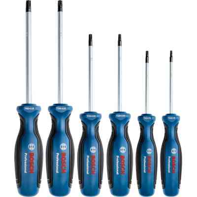 Набор отверток Bosch Torx 6шт, T10х75, T15х75, T20x100, T25x100, T30x125, T40x125 мм (1.600.A01.V09) Винница