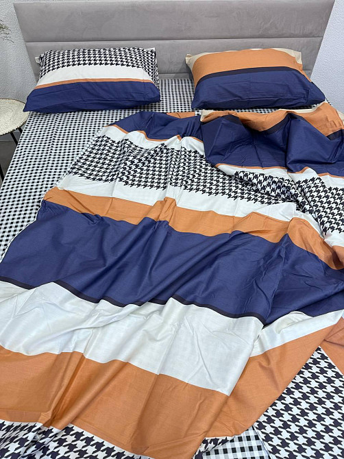 Ecotton Комплект постільної білизни Ecotton полуторний 150х215 см синій (21215АВ) Коломыя - изображение 6