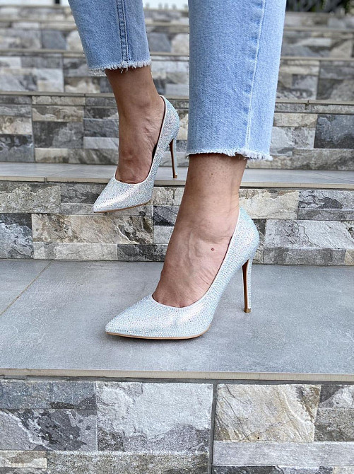 Meideli Туфлі жіночі MEIDELI L38-6 срібні (весна-осінь, еко-шкіра з напиленням) (4964) 39 Коломия - фото 1