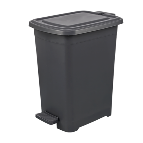 Відро для сміття 8л з педаллю з внутрішнім відром антрацит SLIM ELIF Житомир - изображение 2