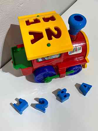 Детский сортер-паровоз 
