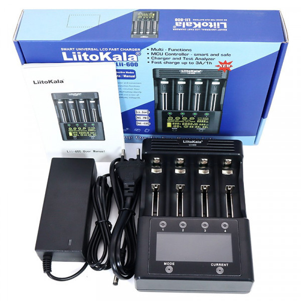 Зарядний пристрій LiitoKala Lii-600, 4x(Lion/NiMH/NiCd), discharge function (Lii-600) Київ - фото 5