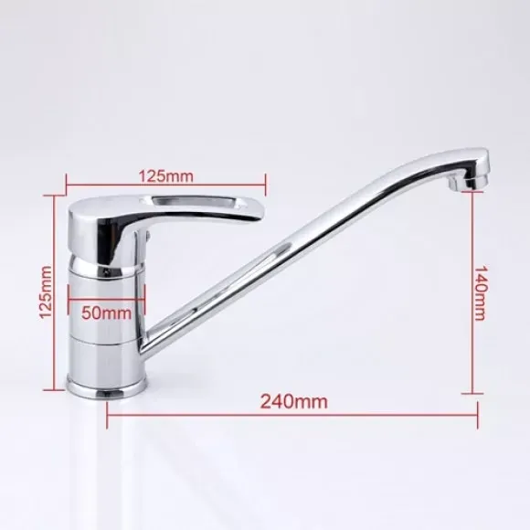 Змішувач для кухні Frap F4966 хром Київ - фото 2