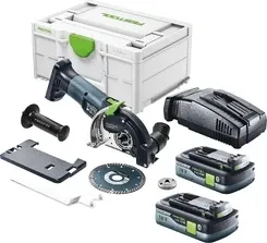 Festool DSC-AGC 18-125 FH Basic akumulatorowy system tnący z wolnej ręki 18 V 125 mm bezszczotkowy + 2x Акумулятор 4,0 Ah szybka Киев