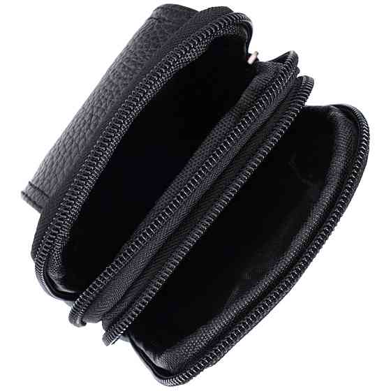 Чоловіча сумка на пояс із натуральної шкіри Vintage 22736 Чорний Київ