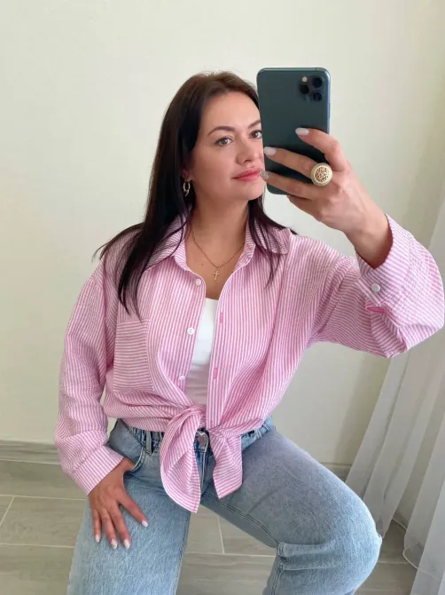 Сорочка оверсайз з льону — ідеальний вибір для весни та літа. Одеса - фото 1